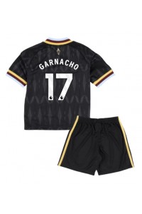 Aston Villa Alejandro Garnacho #17 Babyklær Borte Fotballdrakt til barn 2026-27 Korte ermer (+ Korte bukser)